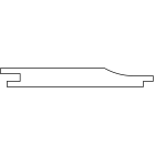 Geimpregneerd 18x135 overhangend rabat celfix